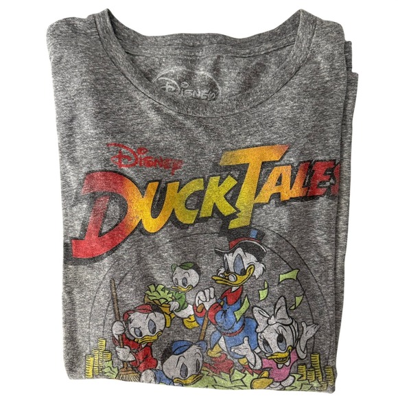 Disney Bundle DuckTales & Peter Pan T-Shirts XL Grey and Green Short Sleeve - Picture 5 of 16